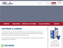 Tablet Screenshot of hoffmanandlamson.com